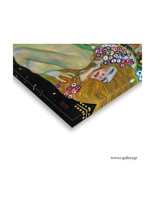 I-gallery Water Serpents Ii Painting Copy of Gustav Klimt on Canvas 90x60cm
