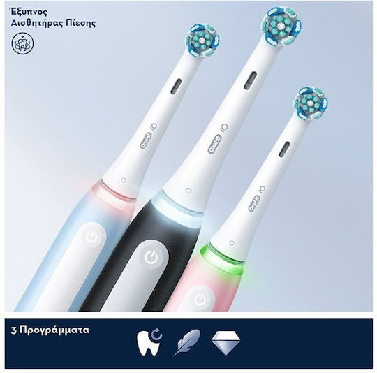 Oral-B iO Series 3 Ηλεκτρική Οδοντόβουρτσα με Αισθητήρα Πίεσης Ροζ