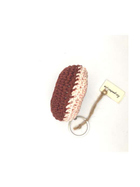 Handmade Keychain Fabric Pink