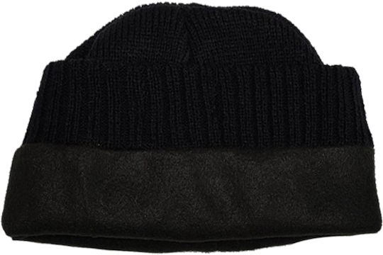 Beanie Unisex Beanie with Rib Knit in Black color