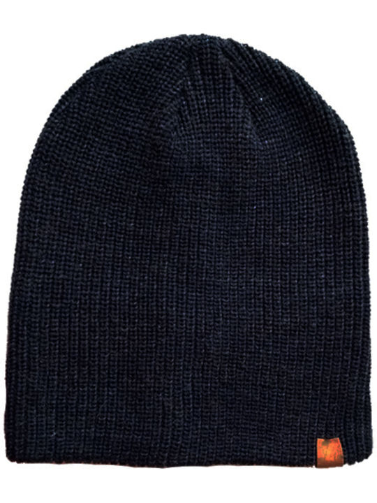 Beanie Unisex Σκούφος με Rib Πλέξη σε Navy Μπλε χρώμα