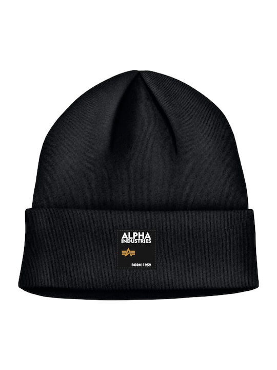 Alpha Industries Knitted Beanie Cap Black