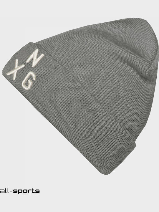 Beanie Unisex Σκούφος με Rib Πλέξη σε Γκρι χρώμα