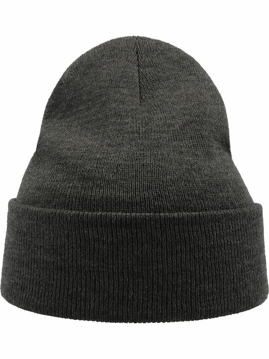 Wind Beanie Beanie Knitted in Gray color