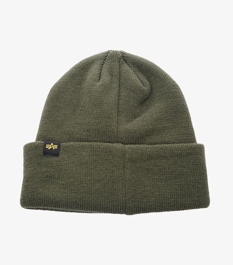 Knitted Beanie Cap Khaki