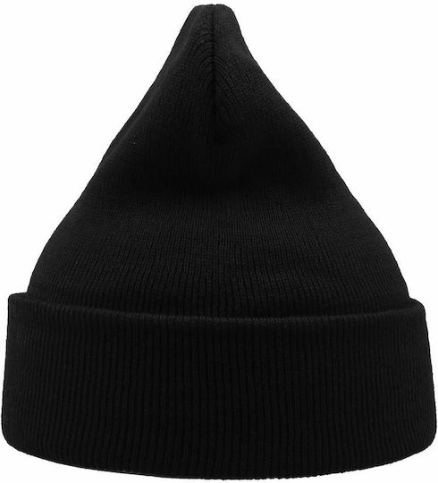 Wind Beanie Ανδρικός Σκούφος Πλεκτός σε Μαύρο χρώμα