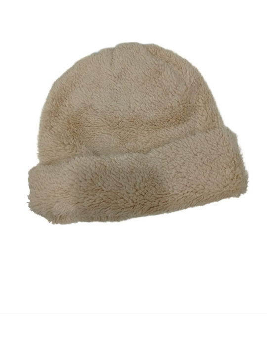 Knitted Beanie Cap Beige