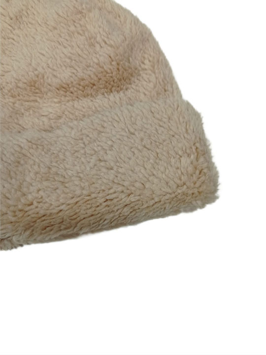 Knitted Beanie Cap Beige