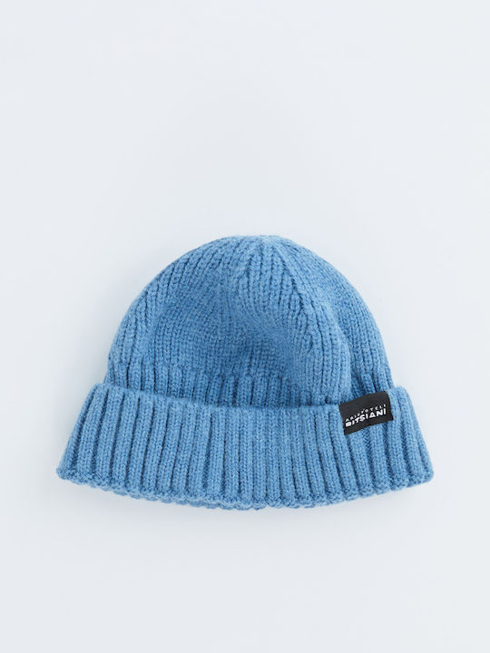 Ribbed Beanie Cap Light Blue