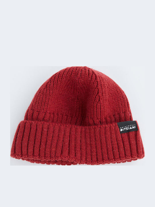 Ribbed Beanie Cap Brown