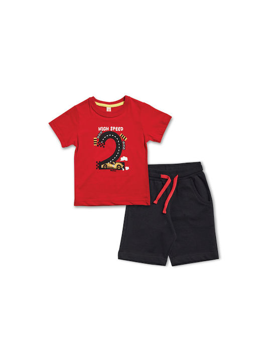 Reflex Kinder Set mit Shorts Sommer 2Stück Rot