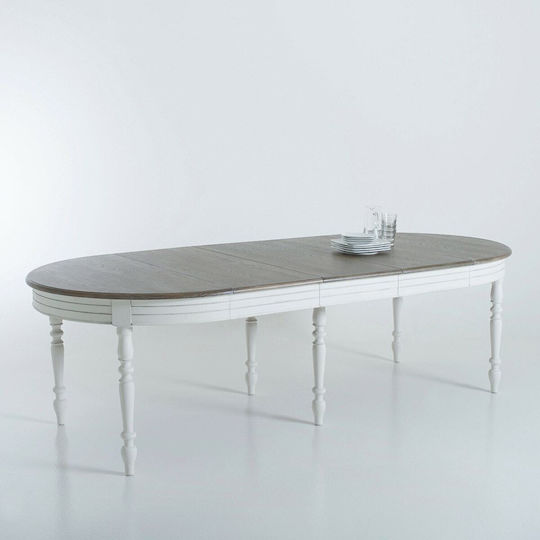 Ausziehbarer Speisesaal Weiß 125+45x120x78cm Ausziehbarer Speisesaal Weiß 125+45x120x78cm