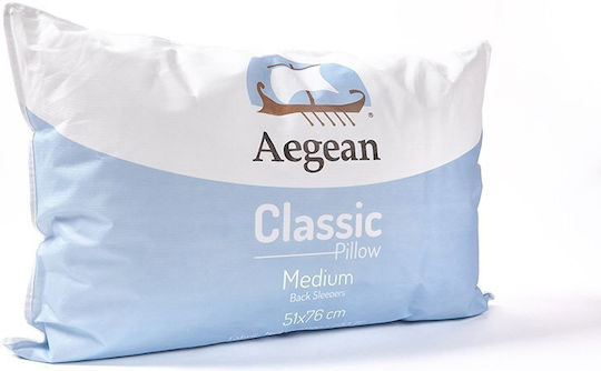 Αιγαίον Μαξιλάρι Ύπνου Microfiber Ανατομικό 51x76cm