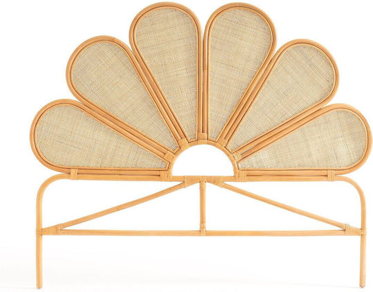 La Redoute Interieurs Кафлария за легло от дърво в бежов цвят 173x143см