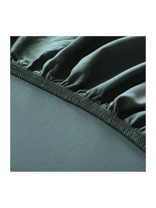 Hauz Sheet King Size with Elastic 200x200+40cm. Green