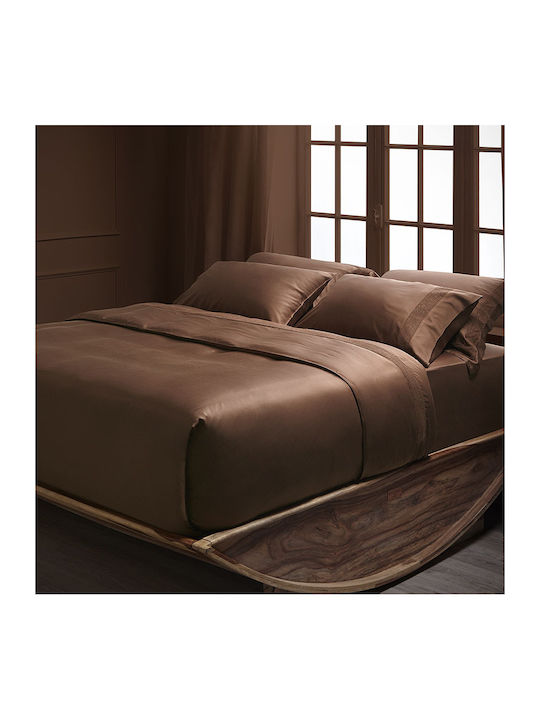 Hauz Sheet Super-Double with Elastic 160x200+40cm. Brown