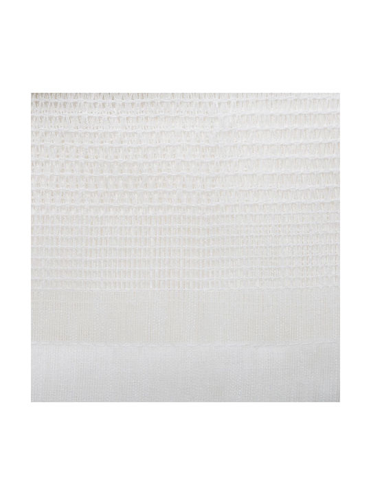 Atmosphera Κουρτίνα με Τρουκς Sab Λευκή 140x240εκ.