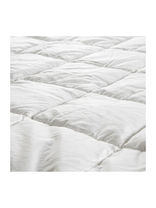 Hauz Bettdecke King Size mit Microfiber-Füllung 260x240cm Weiß