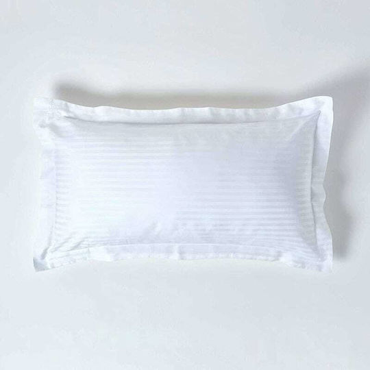 Cotton Linen Σετ Oxford Alb 50x70cm 217033