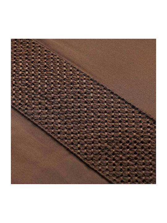 Hauz Duvet Cover Set Queen with 2 Pillowcases 230x250 Brown