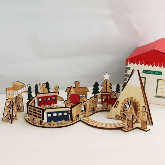 Meri Meri Advent Calendar Railway Train DIY Wooden