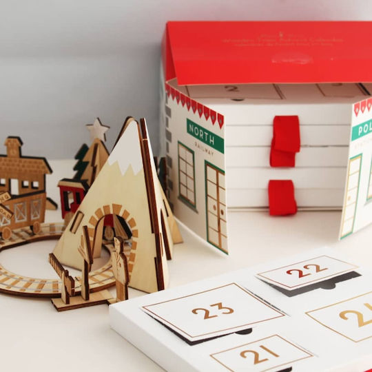 Meri Meri Advent Calendar Railway Train DIY Wooden