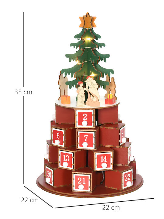 HomCom Advent Calendar DIY Χάρτινο