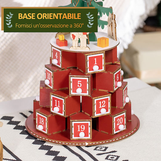 HomCom Advent Calendar DIY Χάρτινο