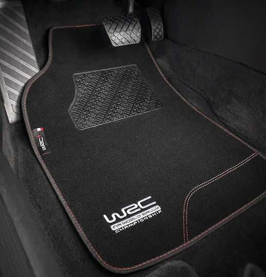 WRC Set Covorașe Față și Spate Universal 4buc din Covor Negre