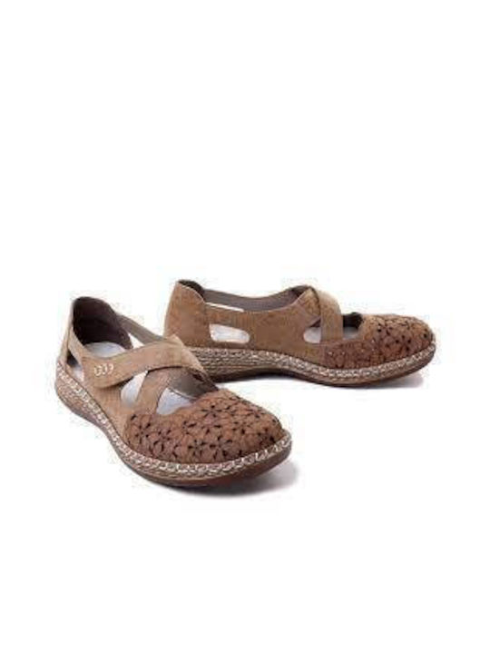 Rieker Ballerinas Beige