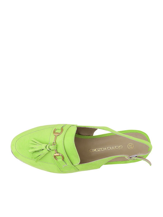 Monole Damen Ballerinas Grüne