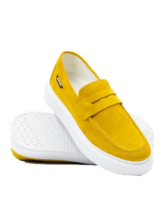 Women's Loafers in Yellow Color