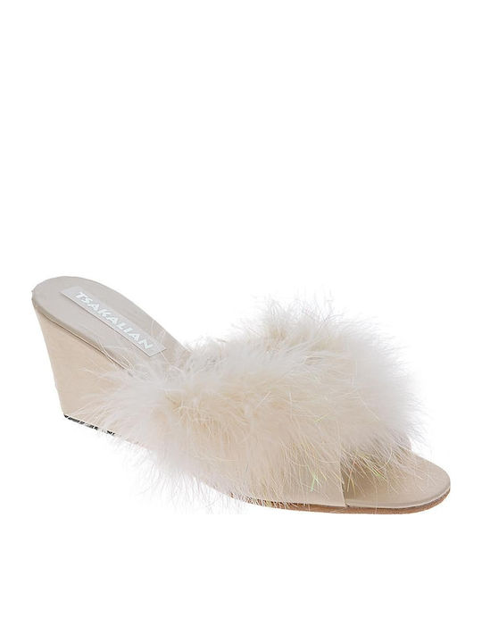 Brautschuhe Damen Hausschuhe Beige