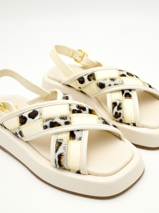 Utopia Sandals Damenplattformen Beige