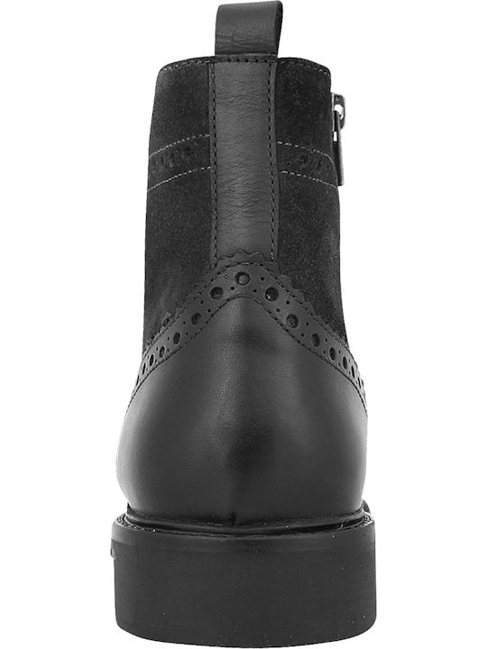 Piele Negru Ghete barbati