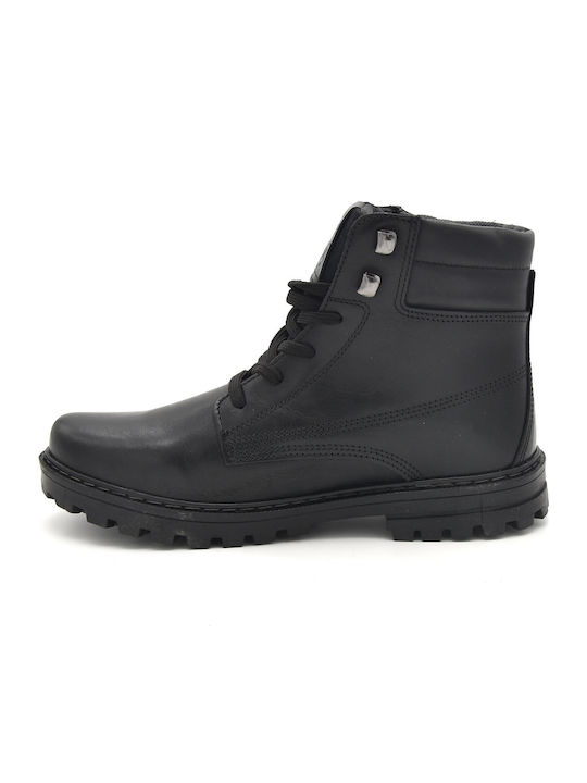 Leather Black Boots Anatomical