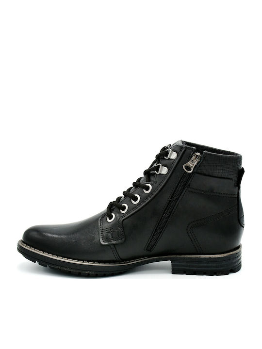 Leather Black Men's Boots