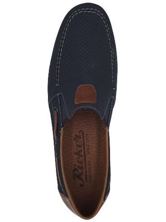 Men's Leather Loafers Blue