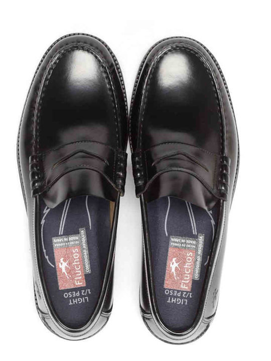Δερμάτινα Ανδρικά Loafers σε Μαύρο Χρώμα