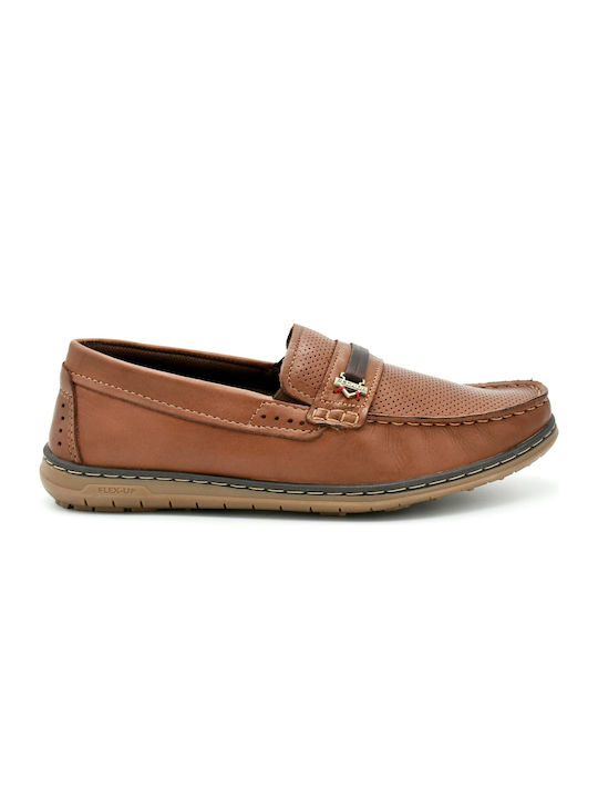 Pegada Men's Leather Loafers Brown