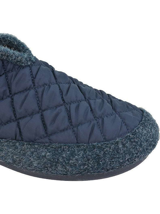 Heel Enclosed Men's Slipper Blue