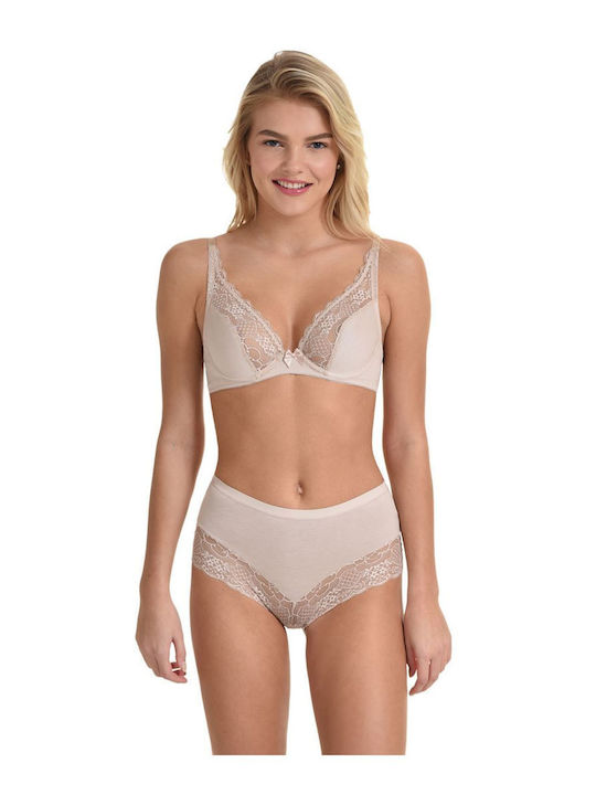 Plunge Push Up Plunge Bra Beige