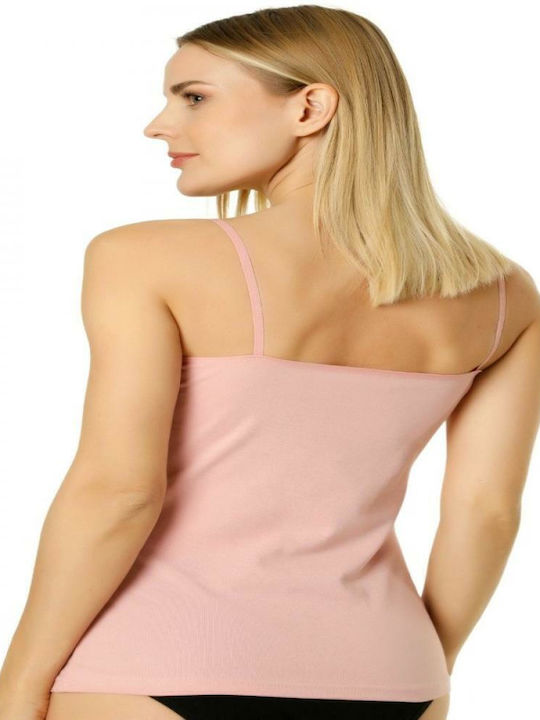 ANALIZE Cu Bretele Bumbac Roz Tricou pentru femei