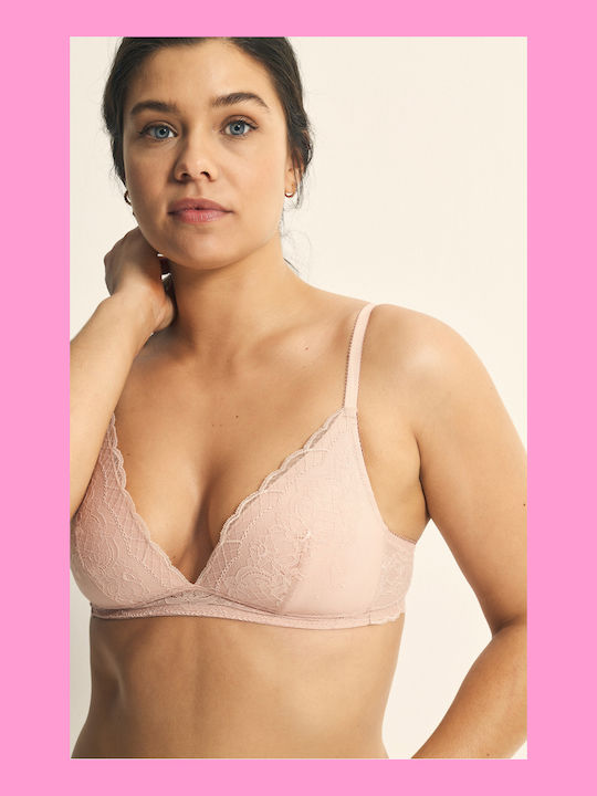 Promise Lace Underwear Set with Bra & Slip Pink