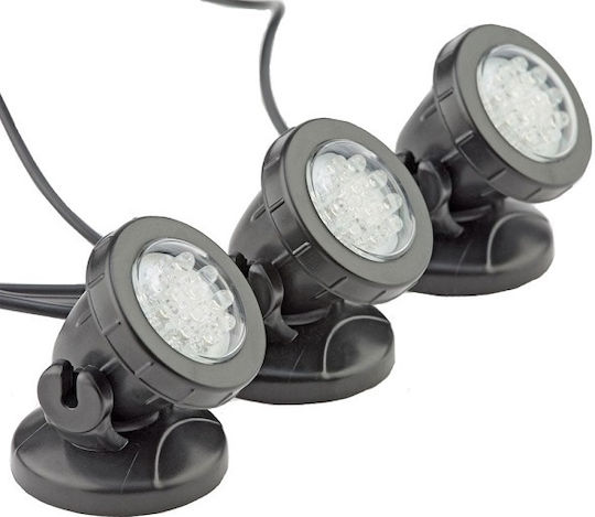 Led Υποβρυχια Φωτα Λιμνης Ηλιακο Πανελ Pontec Pondosolar Led Set 3