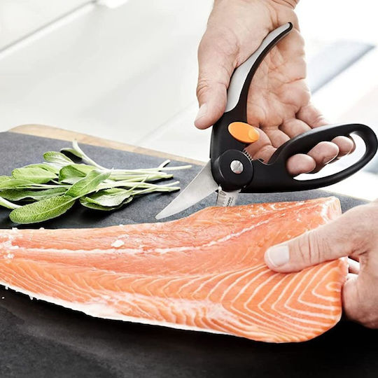 Fiskars Ψαλίδι Ψαριών από Ανοξείδωτο Ατσάλι 22cm Μαύρο
