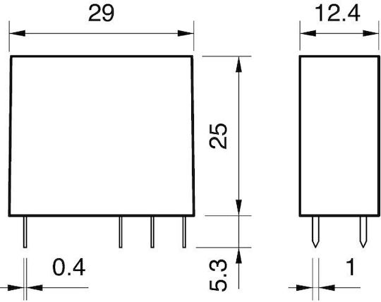 Finder Ρελέ 48V 8A 1τμχ 40.52.9.048.0000