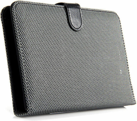 Clever Flip Cover Cu Tastatură În Engleză SUA Neagră Universal 7"
