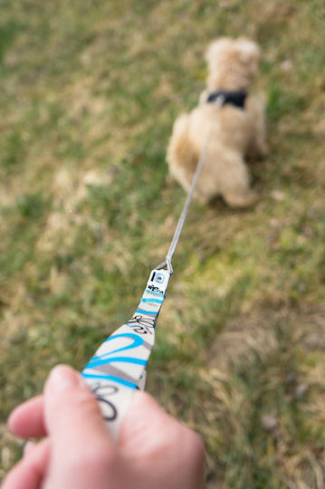 Curli Каишка/Водач за Куче Каишка Ultra Strong Pocket Leash в Сребрист цвят 1.6m