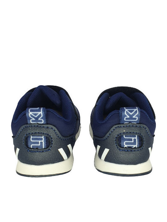 Παιδικά Sneakers Ανατομικά με Σκρατς Navy Μπλε